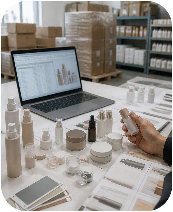 Поиск поставщиков косметической упаковки в Китае для бизнеса